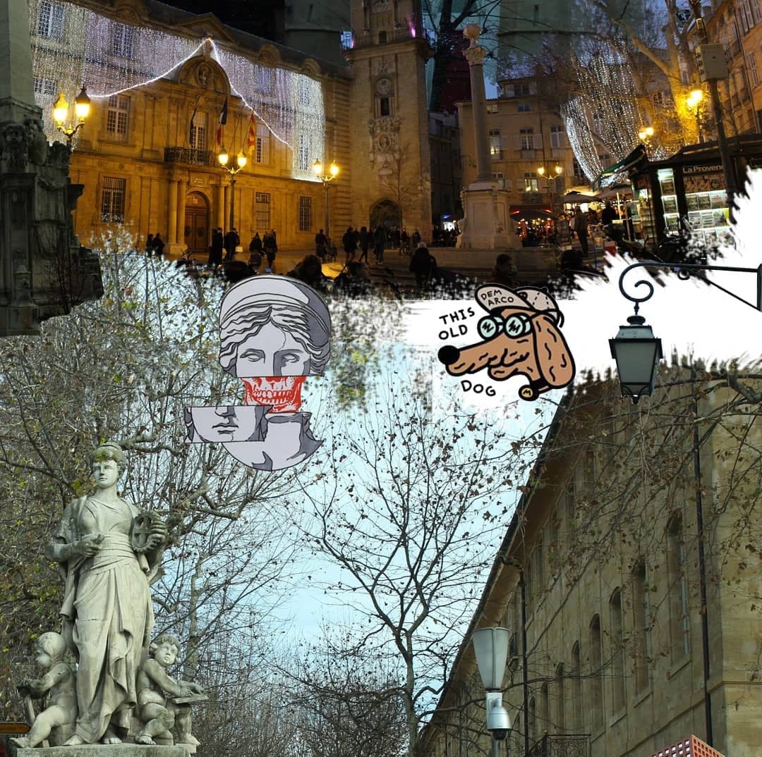 Aix en Provence 7/12 📸⛲🏛🇫🇷 - “Le mot "chien" ne mort pas " William James -