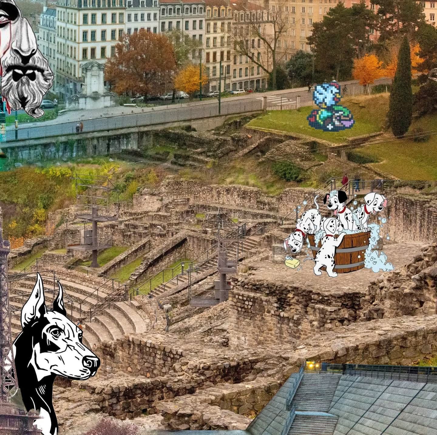 ~ What's the dog doing ? ~ 4/9 🐔🐶🌳🏟️